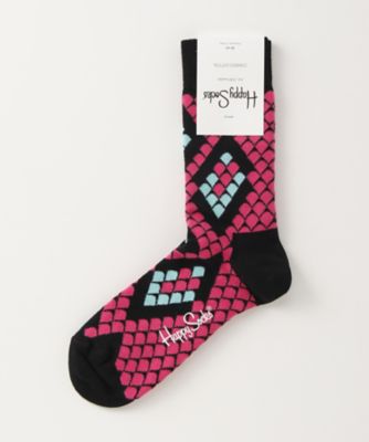 ＜ハッピーソックス/Happy Socks＞ レギュラーソックス(605025) 020・ピンク 【三越・伊勢丹/公式】