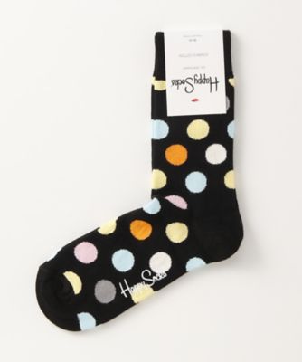 ＜ハッピーソックス/Happy Socks＞ レギュラーソックス(605003) 019・ブラック 【三越・伊勢丹/公式】