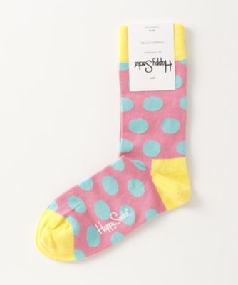 ＜ハッピーソックス/Happy Socks＞ レギュラーソックス(605003) 020・ピンク 【三越・伊勢丹/公式】