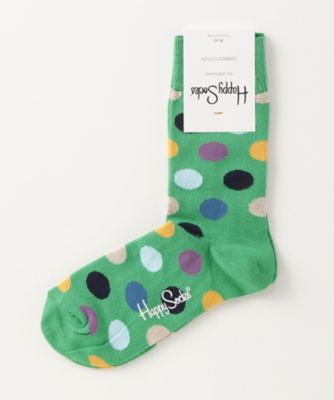 ＜ハッピーソックス/Happy Socks＞ レギュラーソックス(605003) 085・グリーン 【三越・伊勢丹/公式】