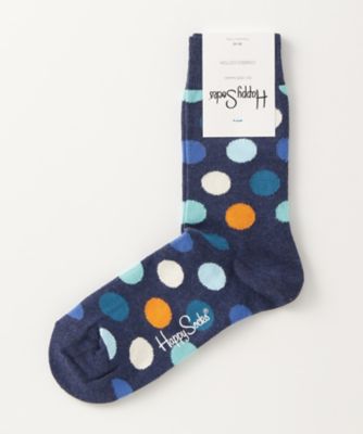 ＜ハッピーソックス/Happy Socks＞ レギュラーソックス(605003) 052・杢ブルー 【三越・伊勢丹/公式】