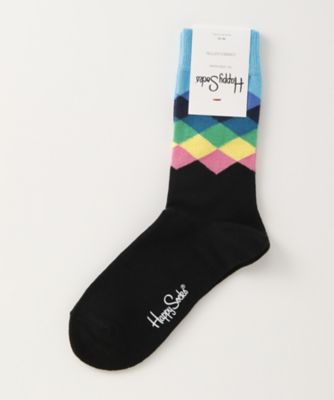 ＜ハッピーソックス/Happy Socks＞ レギュラーソックス(605011) 019・ブラック 【三越・伊勢丹/公式】
