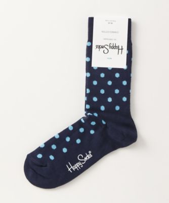 ＜ハッピーソックス/Happy Socks＞ レギュラーソックス(605028) 059・ネイビー 【三越・伊勢丹/公式】