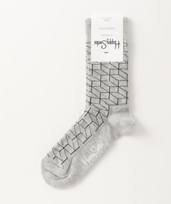 ＜ハッピーソックス/Happy Socks＞ レギュラーソックス(605029) 015・ライトグレー 【三越・伊勢丹/公式】
