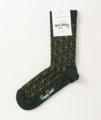＜ハッピーソックス/Happy Socks＞ レギュラーソックス(605029) 085・グリーン 【三越・伊勢丹/公式】
