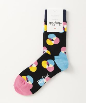 ＜ハッピーソックス/Happy Socks＞ レギュラーソックス(605034) 019・ブラック 【三越・伊勢丹/公式】