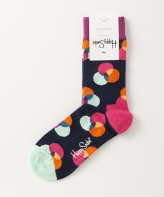 ＜ハッピーソックス/Happy Socks＞ レギュラーソックス(605034) 059・ネイビー 【三越・伊勢丹/公式】