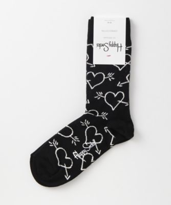 ＜ハッピーソックス/Happy Socks＞ レギュラーソックス(605036) 019・ブラック 【三越・伊勢丹/公式】