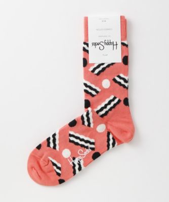 ＜ハッピーソックス/Happy Socks＞ レギュラーソックス(605037) 020・ピンク 【三越・伊勢丹/公式】