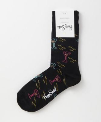 ＜ハッピーソックス/Happy Socks＞ レギュラーソックス(605041) 019・ブラック 【三越・伊勢丹/公式】