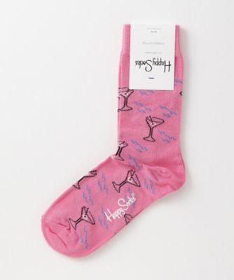 ＜ハッピーソックス/Happy Socks＞ レギュラーソックス(605041) 020・ピンク 【三越・伊勢丹/公式】