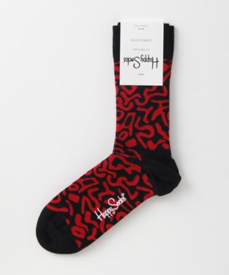 ＜ハッピーソックス/Happy Socks＞ レギュラーソックス(605042) 019・ブラック 【三越・伊勢丹/公式】