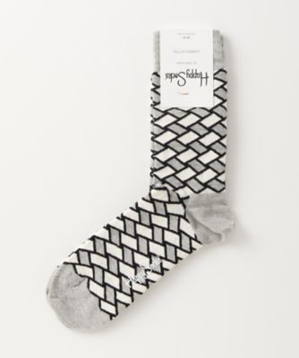＜ハッピーソックス/Happy Socks＞ レギュラーソックス(605043) 015・ライトグレー 【三越・伊勢丹/公式】