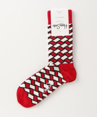 ＜ハッピーソックス/Happy Socks＞ レギュラーソックス(605043) 026・レッド 【三越・伊勢丹/公式】