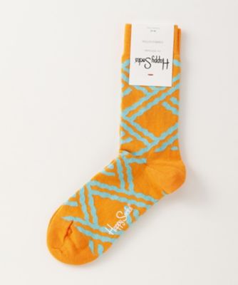 ＜ハッピーソックス/Happy Socks＞ レギュラーソックス(605047) 024・オレンジ 【三越・伊勢丹/公式】