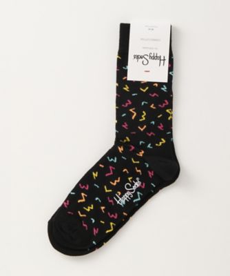 ＜ハッピーソックス/Happy Socks＞ レギュラーソックス(605050) 019・ブラック 【三越・伊勢丹/公式】