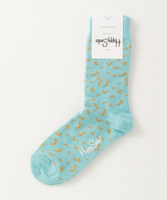 ＜ハッピーソックス/Happy Socks＞ レギュラーソックス(605050) 085・グリーン（ブルー） 【三越・伊勢丹/公式】