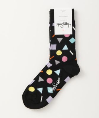＜ハッピーソックス/Happy Socks＞ レギュラーソックス(605059) 019・ブラック 【三越・伊勢丹/公式】