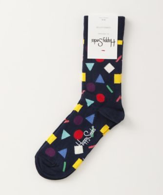 ＜ハッピーソックス/Happy Socks＞ レギュラーソックス(605059) 058・ネイビー 【三越・伊勢丹/公式】