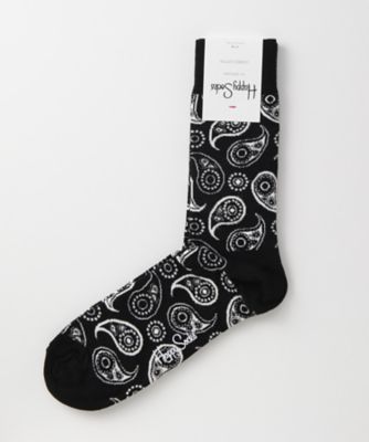 ＜ハッピーソックス/Happy Socks＞ レギュラーソックス(605061) 019・ブラック 【三越・伊勢丹/公式】