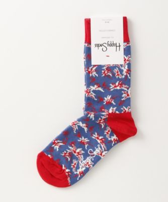 ＜ハッピーソックス/Happy Socks＞ レギュラーソックス(605062) 026・レッド 【三越・伊勢丹/公式】