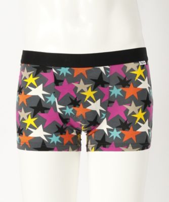 ＜ハッピーソックス/Happy Socks＞ レギュラーボクサー(603106) グレーxマルチ 【三越・伊勢丹/公式】