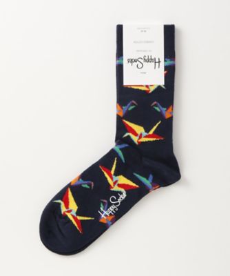 ＜ハッピーソックス/Happy Socks＞ レギュラーソックス(605073) 052・ネイビー 【三越・伊勢丹/公式】