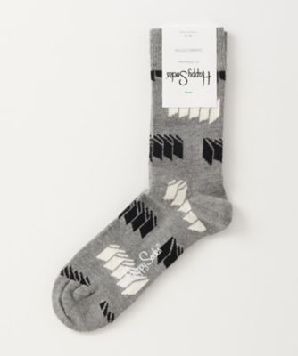 ＜ハッピーソックス/Happy Socks＞ レギュラーソックス(605075) 017・ライトグレー 【三越・伊勢丹/公式】