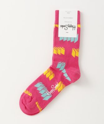 ＜ハッピーソックス/Happy Socks＞ レギュラーソックス(605075) 020・ピンク 【三越・伊勢丹/公式】