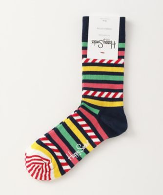 ＜ハッピーソックス/Happy Socks＞ レギュラーソックス(605071) 059・ネイビー 【三越・伊勢丹/公式】