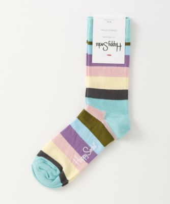 ＜ハッピーソックス/Happy Socks＞ レギュラーソックス(605081) 082・エメラルドグリーン 【三越・伊勢丹/公式】