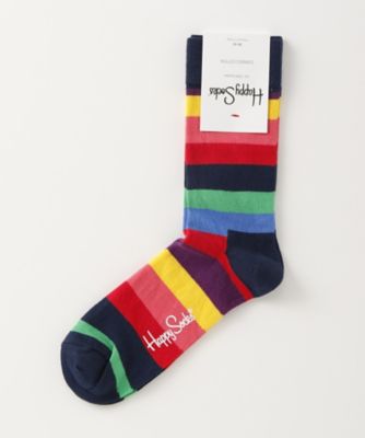 ＜ハッピーソックス/Happy Socks＞ レギュラーソックス(605081) 059・ネイビー 【三越・伊勢丹/公式】