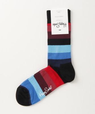 ＜ハッピーソックス/Happy Socks＞ レギュラーソックス(605022) 019・ブラック 【三越・伊勢丹/公式】