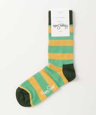 ＜ハッピーソックス/Happy Socks＞ レギュラーソックス(605022) 024・カーキ 【三越・伊勢丹/公式】