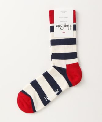 ＜ハッピーソックス/Happy Socks＞ レギュラーソックス(605022) 059・レッド 【三越・伊勢丹/公式】