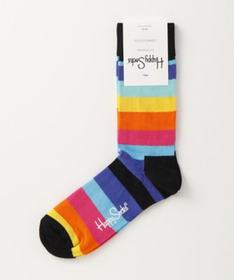 ＜ハッピーソックス/Happy Socks＞ レギュラーソックス(605022) 040・ブラック 【三越・伊勢丹/公式】
