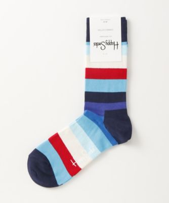 ＜ハッピーソックス/Happy Socks＞ レギュラーソックス(605022) 058・ネイビー 【三越・伊勢丹/公式】