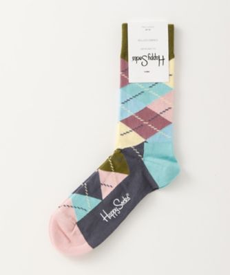 ＜ハッピーソックス/Happy Socks＞ レギュラーソックス(605080) 040・カーキ 【三越・伊勢丹/公式】
