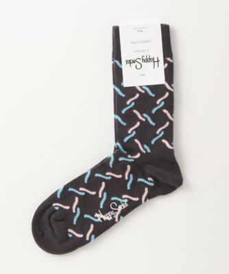 ＜ハッピーソックス/Happy Socks＞ レギュラーソックス(605065) 019・ブラック 【三越・伊勢丹/公式】