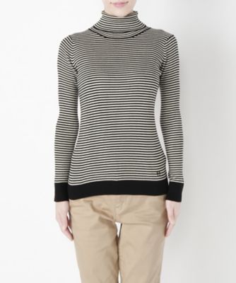 ＜McGREGOR＞ コットンボーダーニット(311737603) BLACK(39) 【三越・伊勢丹/公式】