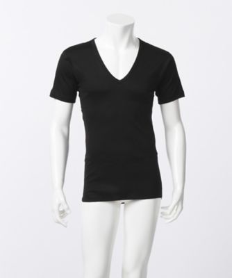 ＜イセタンメンズ/ISETAN MEN'S＞ 半袖VネックTシャツ(2891162) 99・ブラック 【三越・伊勢丹/公式】