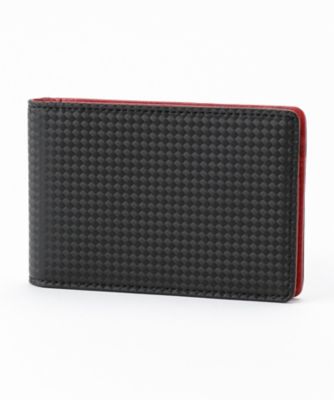 ＜ノイインテレッセ＞ ライセンスケース(3878) ブラックxレッド 【三越・伊勢丹/公式】