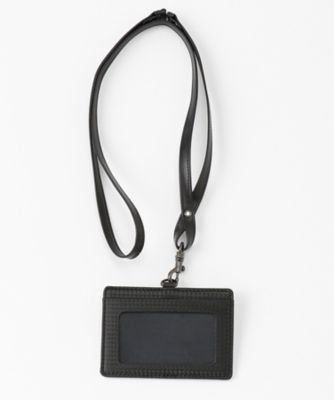 ＜ノイインテレッセ＞ IDホルダー(3887) ブラックxブラック 【三越・伊勢丹/公式】