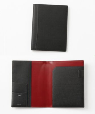 ＜キプリス/CYPRIS＞ ペルラネラA5ノートカバー(8437) ブラックxレッド 【三越・伊勢丹/公式】