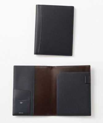 ＜キプリス/CYPRIS＞ ペルラネラA5ノートカバー(8437) ネイビーxダークブラウン 【三越・伊勢丹/公式】