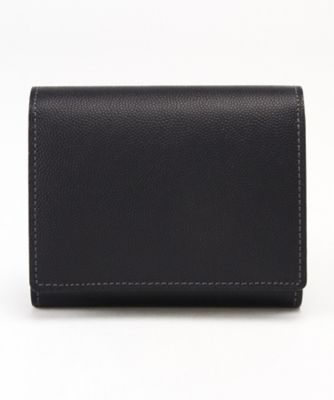 ＜キプリス/CYPRIS＞ ペルラネラ 三つ折り財布小銭入れ付(8443) ネイビーxダークブラウン 【三越・伊勢丹/公式】