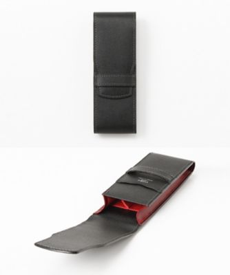 ＜キプリス/CYPRIS＞ ペルラネラ2本差しペンケース(8446) ブラックxレッド 【三越・伊勢丹/公式】