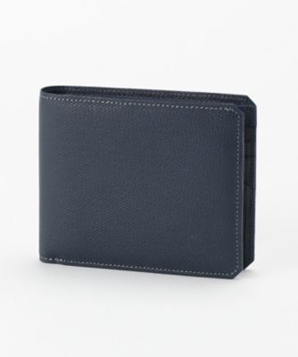 ＜キプリス/CYPRIS＞ トリロジー 二つ折り財布(小銭入れなし)(8532) ネイビーxブルー 【三越・伊勢丹/公式】