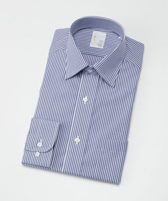＜イムズ/IMZ＞ 長袖ドレスシャツ/ストライプ/ショートワイドカラー(ZMD710-350) 350・ブルー 【三越・伊勢丹/公式】