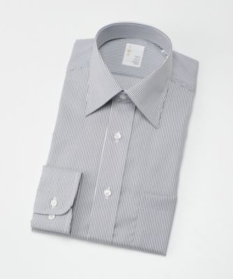 ＜イムズ/IMZ＞ 長袖ドレスシャツ/ストライプ/レギュラーカラー(ZMD711-480) 480・グレー 【三越・伊勢丹/公式】